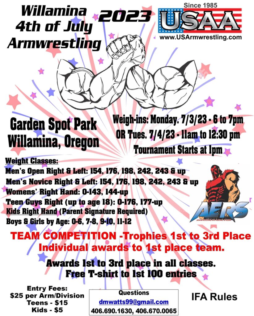 (OR) Willamina 4th of July Armwrestling